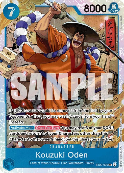 Kouzuki Oden (ST22-005) (Foil) [Starter Deck 22: Ace & Newgate]