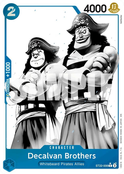 Decalvan Brothers (Parallel) (ST22-008) (Foil) [Starter Deck 22: Ace & Newgate]