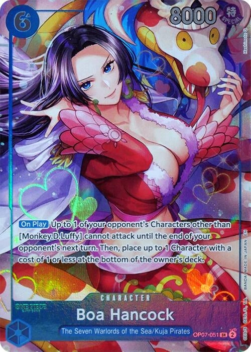 Image for Boa Hancock (Seven Warlords of the Sea Binder Set) (OP07-051) (Foil) [One Piece Promotion Cards] - One Piece Card Game