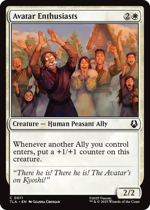Image for Avatar Enthusiasts (11) (Foil) [Avatar: The Last Airbender] - Magic: The Gathering