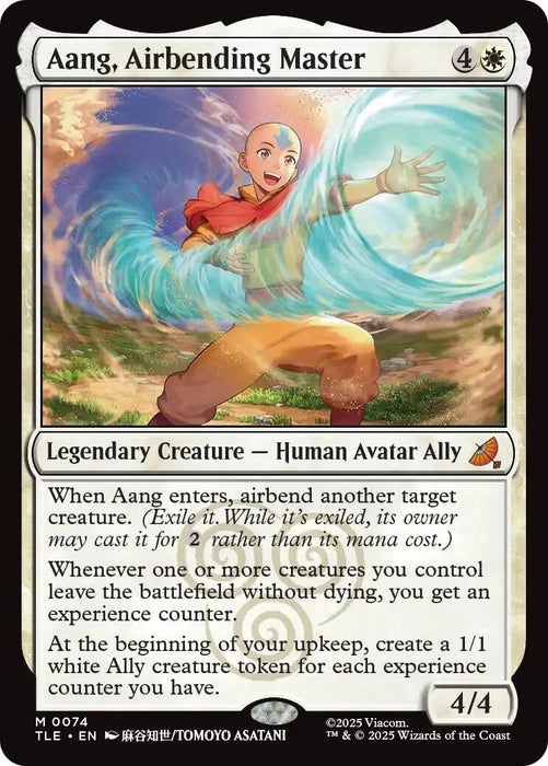Image for Aang, Airbending Master (74) (Foil) [Avatar: The Last Airbender: Eternal-Legal] - Magic: The Gathering