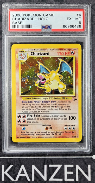 Charizard Holo - Base Set 2 Unlimited- PSA 6 - #4 - (66966486)