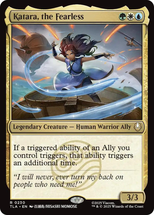 Image for Katara, the Fearless (230) (Foil) [Avatar: The Last Airbender] - Magic: The Gathering