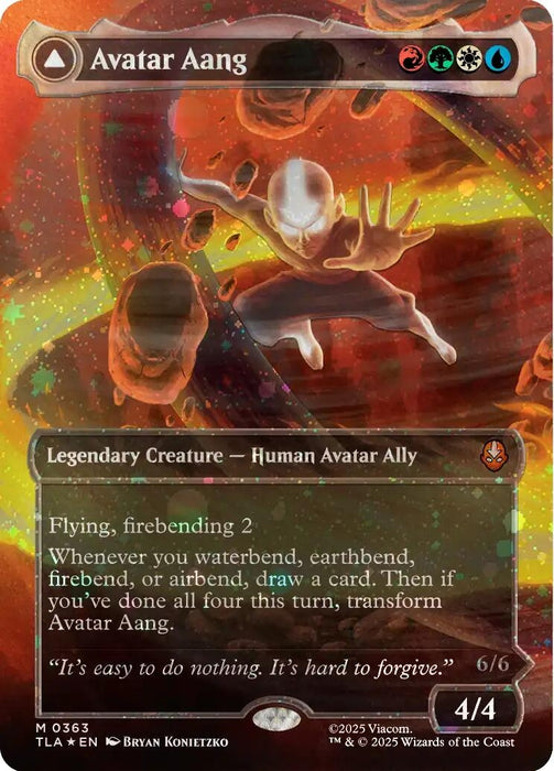 Image for Avatar Aang (Raised Foil) (363) (Foil) [Avatar: The Last Airbender] - Magic: The Gathering