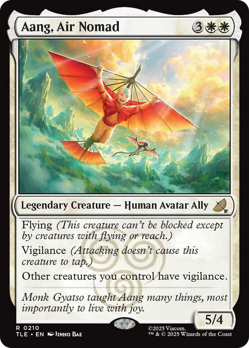 Image for Aang, Air Nomad (210) (Foil) [Avatar: The Last Airbender: Eternal-Legal] - Magic: The Gathering