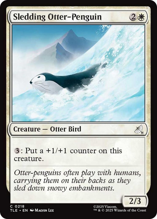 Image for Sledding Otter-Penguin (0218) (218) [Avatar: The Last Airbender: Eternal-Legal] - Magic: The Gathering