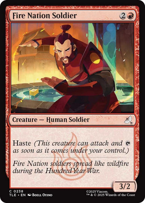 Image for Fire Nation Soldier (0238) (238) (Foil) [Avatar: The Last Airbender: Eternal-Legal] - Magic: The Gathering