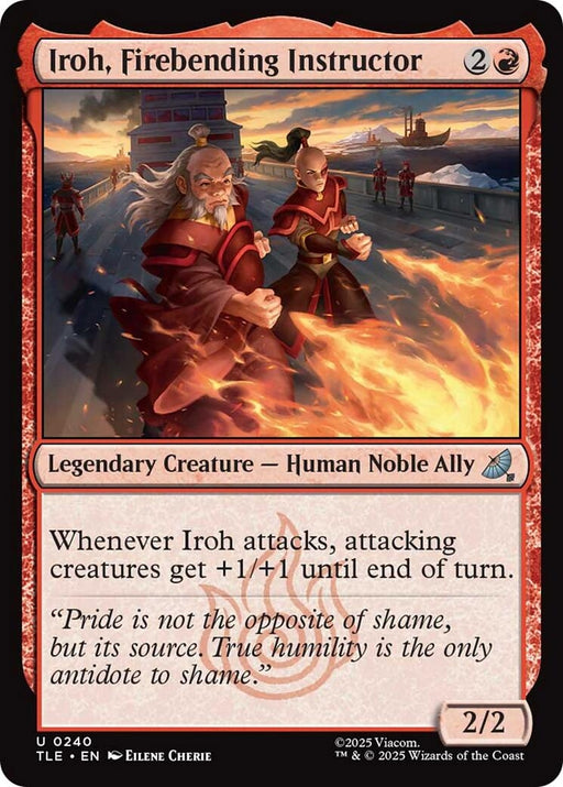 Image for Iroh, Firebending Instructor (0240) (240) [Avatar: The Last Airbender: Eternal-Legal] - Magic: The Gathering