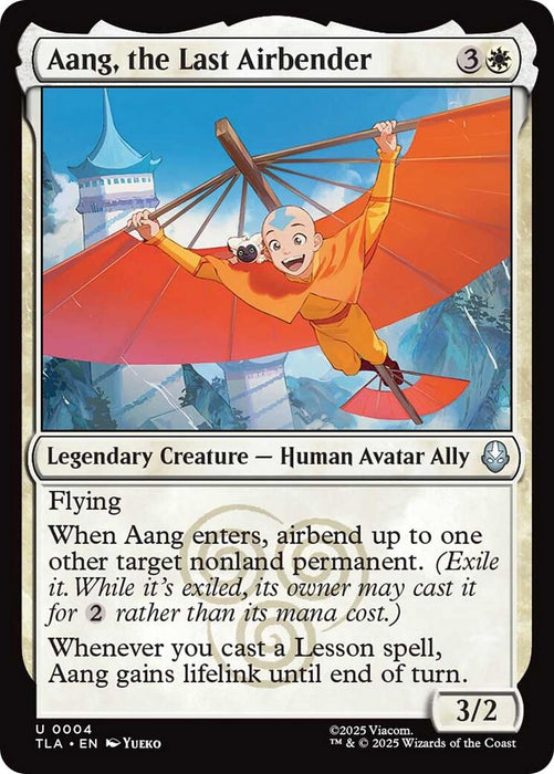 Image for Aang, the Last Airbender (4) (Foil) [Avatar: The Last Airbender] - Magic: The Gathering