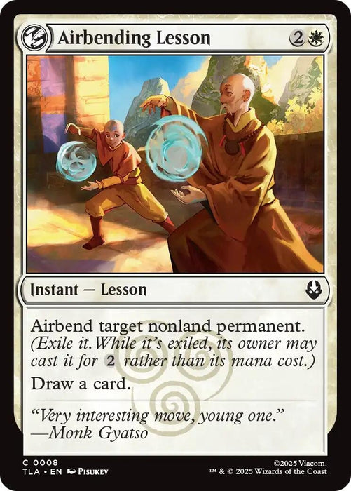 Image for Airbending Lesson (8) (Foil) [Avatar: The Last Airbender] - Magic: The Gathering