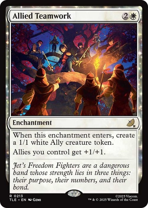 Image for Allied Teamwork (213) (Foil) [Avatar: The Last Airbender: Eternal-Legal] - Magic: The Gathering
