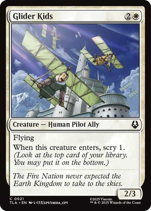 Image for Glider Kids (21) (Foil) [Avatar: The Last Airbender] - Magic: The Gathering