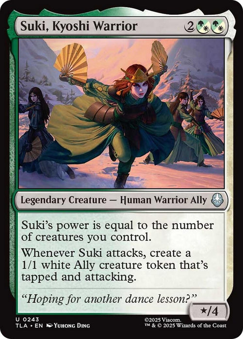 Image for Suki, Kyoshi Warrior (243) (Foil) [Avatar: The Last Airbender] - Magic: The Gathering