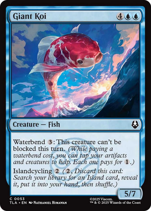 Image for Giant Koi (53) (Foil) [Avatar: The Last Airbender] - Magic: The Gathering