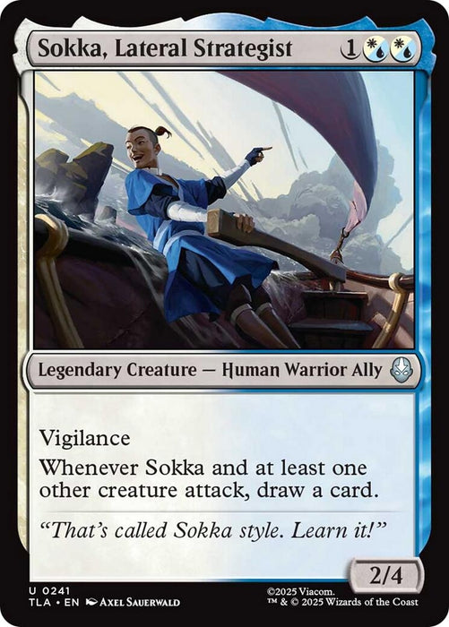 Image for Sokka, Lateral Strategist (241) (Foil) [Avatar: The Last Airbender] - Magic: The Gathering