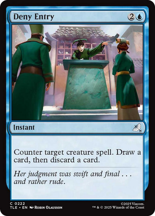 Image for Deny Entry (222) (Foil) [Avatar: The Last Airbender: Eternal-Legal] - Magic: The Gathering