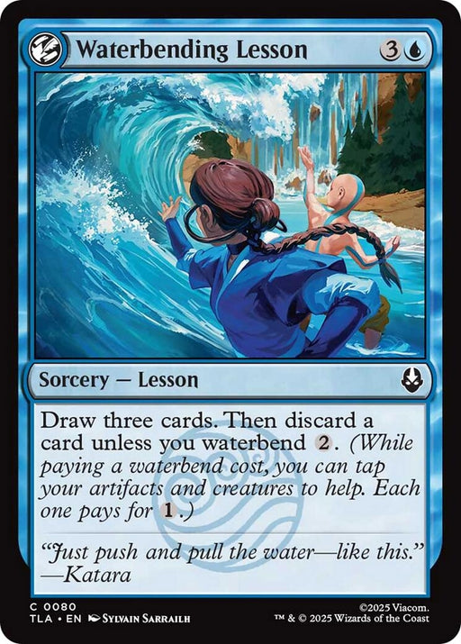 Image for Waterbending Lesson (80) (Foil) [Avatar: The Last Airbender] - Magic: The Gathering