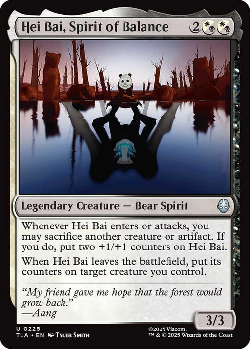 Image for Hei Bai, Spirit of Balance (225) (Foil) [Avatar: The Last Airbender] - Magic: The Gathering