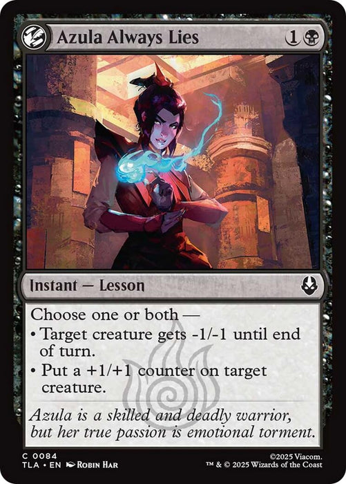 Image for Azula Always Lies (84) (Foil) [Avatar: The Last Airbender] - Magic: The Gathering