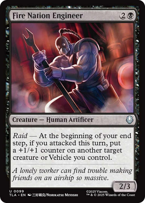 Image for Fire Nation Engineer (99) (Foil) [Avatar: The Last Airbender] - Magic: The Gathering