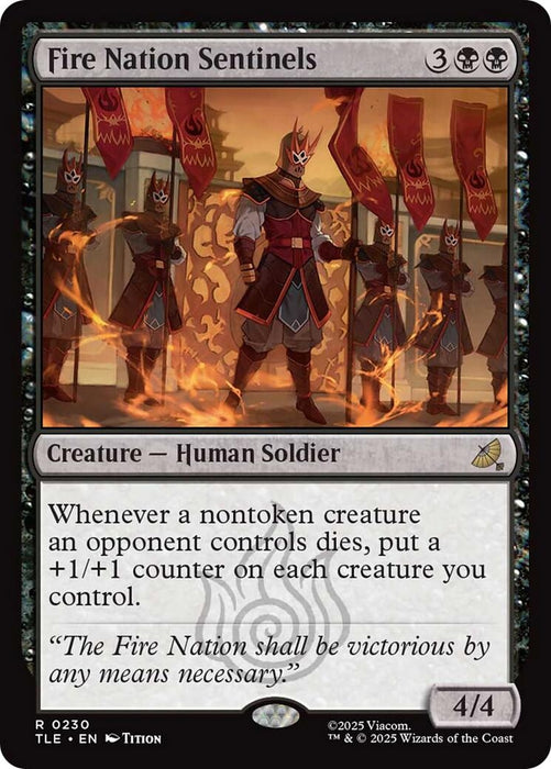 Image for Fire Nation Sentinels (230) (Foil) [Avatar: The Last Airbender: Eternal-Legal] - Magic: The Gathering