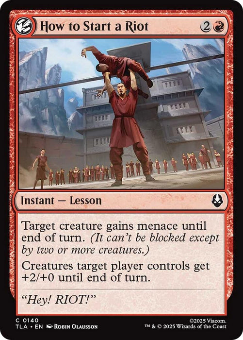 Image for How to Start a Riot (140) [Avatar: The Last Airbender] - Magic: The Gathering