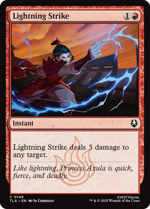 Image for Lightning Strike (146) (Foil) [Avatar: The Last Airbender] - Magic: The Gathering