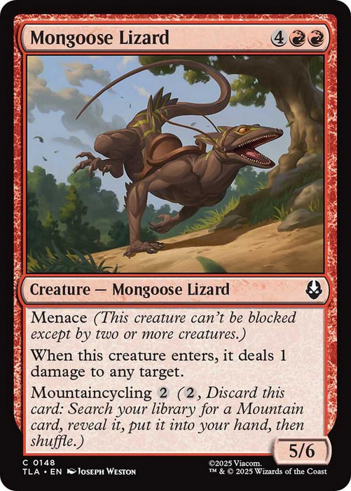 Image for Mongoose Lizard (148) (Foil) [Avatar: The Last Airbender] - Magic: The Gathering