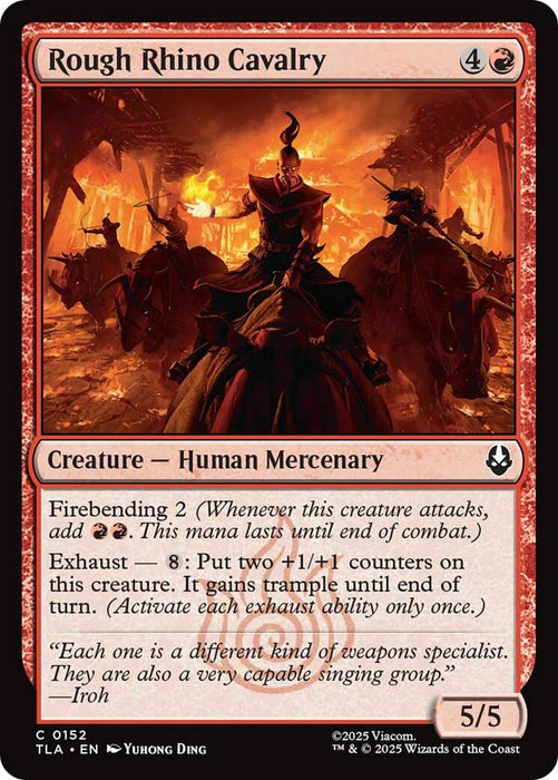 Image for Rough Rhino Cavalry (152) [Avatar: The Last Airbender] - Magic: The Gathering