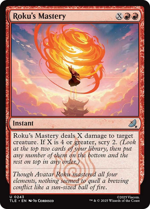 Image for Roku's Mastery (243) (Foil) [Avatar: The Last Airbender: Eternal-Legal] - Magic: The Gathering