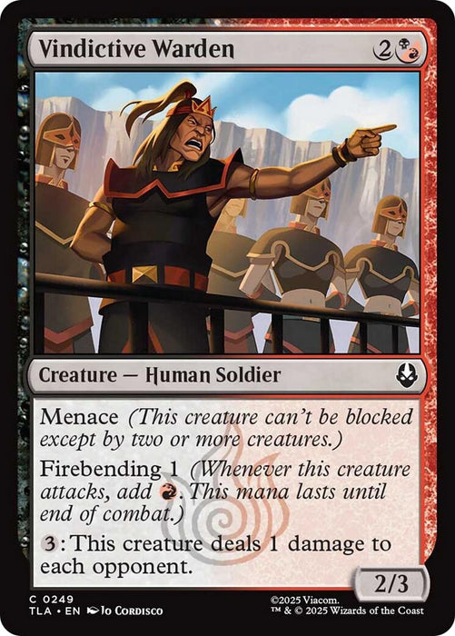 Image for Vindictive Warden (249) [Avatar: The Last Airbender] - Magic: The Gathering