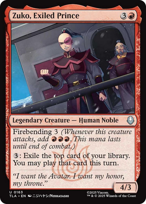 Image for Zuko, Exiled Prince (163) (Foil) [Avatar: The Last Airbender] - Magic: The Gathering