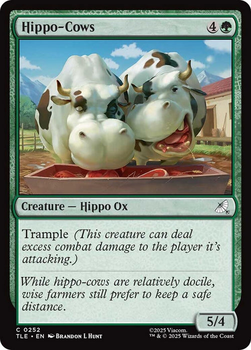 Image for Hippo-Cows (252) (Foil) [Avatar: The Last Airbender: Eternal-Legal] - Magic: The Gathering