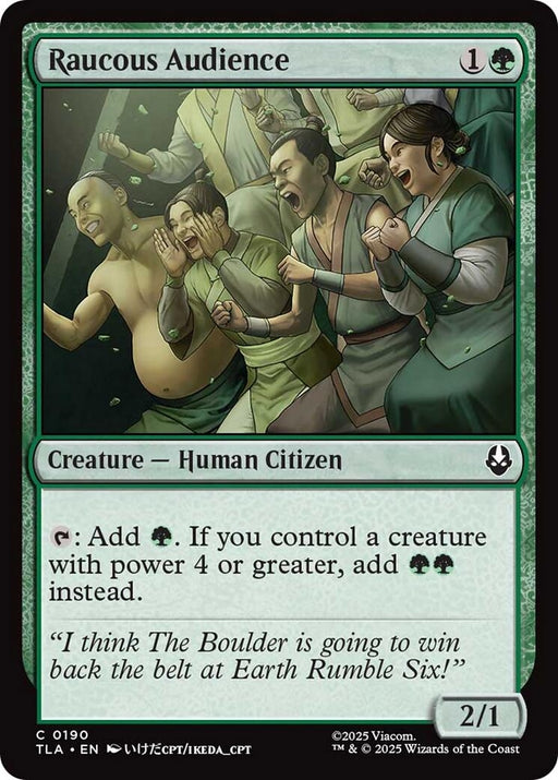 Image for Raucous Audience (190) (Foil) [Avatar: The Last Airbender] - Magic: The Gathering