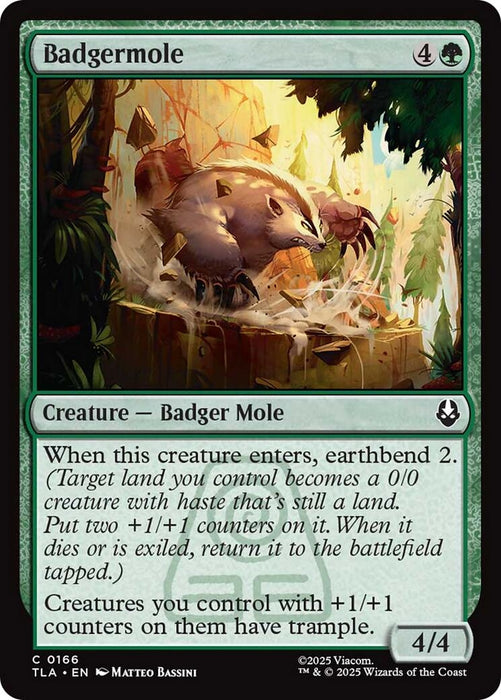 Image for Badgermole (166) (Foil) [Avatar: The Last Airbender] - Magic: The Gathering