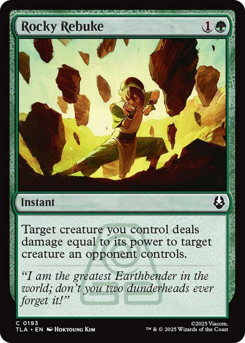 Image for Rocky Rebuke (193) [Avatar: The Last Airbender] - Magic: The Gathering