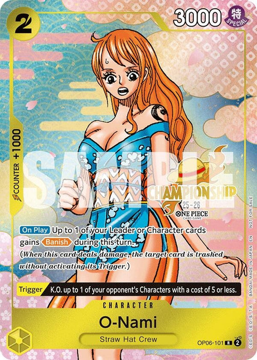 O-Nami (CS 25-26 Event Pack) (OP06-101) (Foil) [One Piece Promotion Cards]