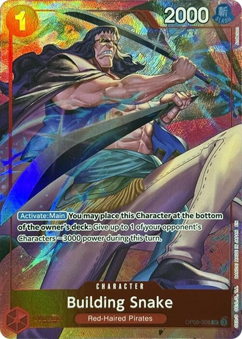 Image for Building Snake (Premium Card Collection -Best Selection Vol. 4-) (OP09-008) (Foil) [One Piece Promotion Cards] - One Piece Card Game