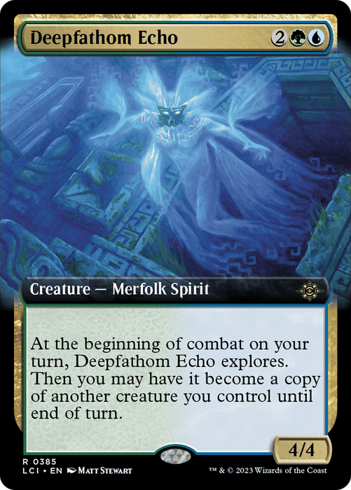 Deepfathom Echo (Extended Art) [LCI-385] - The Lost Caverns of Ixalan