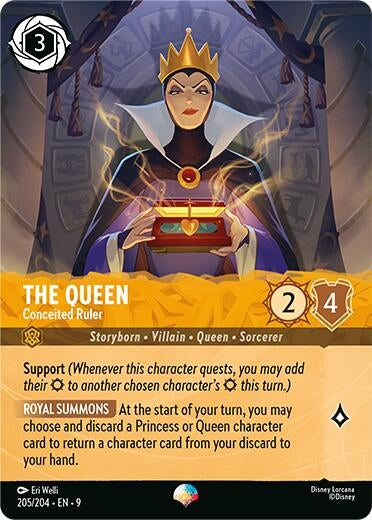 Image for The Queen - Conceited Ruler (Epic) (205/204) (Holofoil) [Fabled] - Disney Lorcana