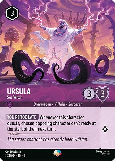 Image for Ursula - Sea Witch (Epic) (208/204) (Holofoil) [Fabled] - Disney Lorcana