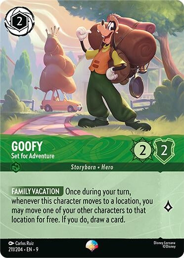 Image for Goofy - Set for Adventure (Epic) (211/204) (Holofoil) [Fabled] - Disney Lorcana