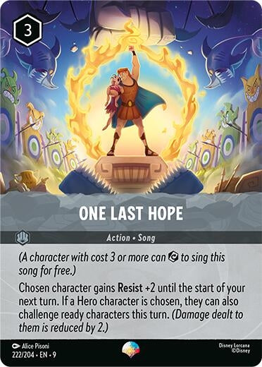 Image for One Last Hope (Epic) (222/204) (Holofoil) [Fabled] - Disney Lorcana