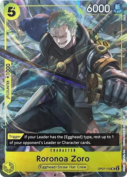 Image for Roronoa Zoro (Illustration Box Vol.3) (OP07-113) (Foil) [One Piece Promotion Cards] - One Piece Card Game