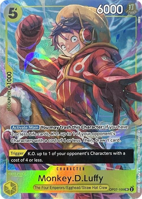 Image for Monkey.D.Luffy (Illustration Box Vol.3) (OP07-109) (Foil) [One Piece Promotion Cards] - One Piece Card Game