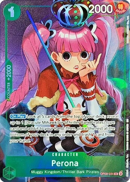 Image for Perona (Illustration Box Vol.4) (OP09-034) (Foil) [One Piece Promotion Cards] - One Piece Card Game