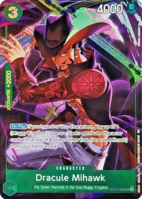 Image for Dracule Mihawk (Illustration Box Vol.4) (ST12-003) (Foil) [One Piece Promotion Cards] - One Piece Card Game