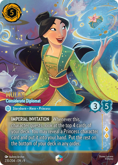 Image for Mulan - Considerate Diplomat (Enchanted) (235/204) (Holofoil) [Fabled] - Disney Lorcana