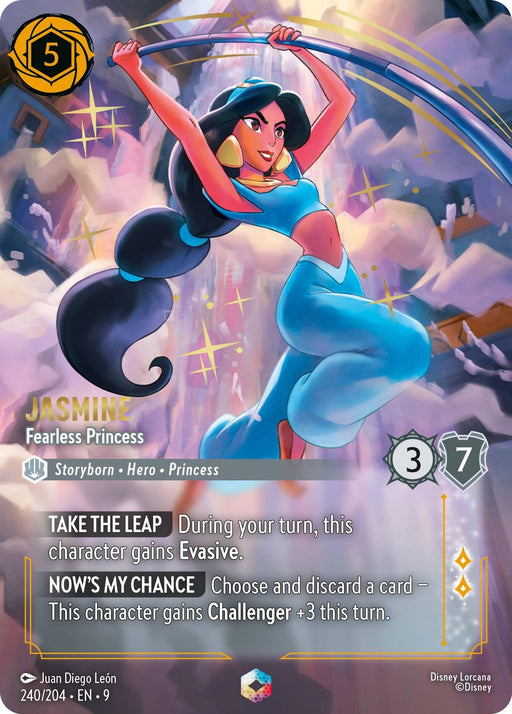 Image for Jasmine - Fearless Princess (Enchanted) (240/204) (Holofoil) [Fabled] - Disney Lorcana