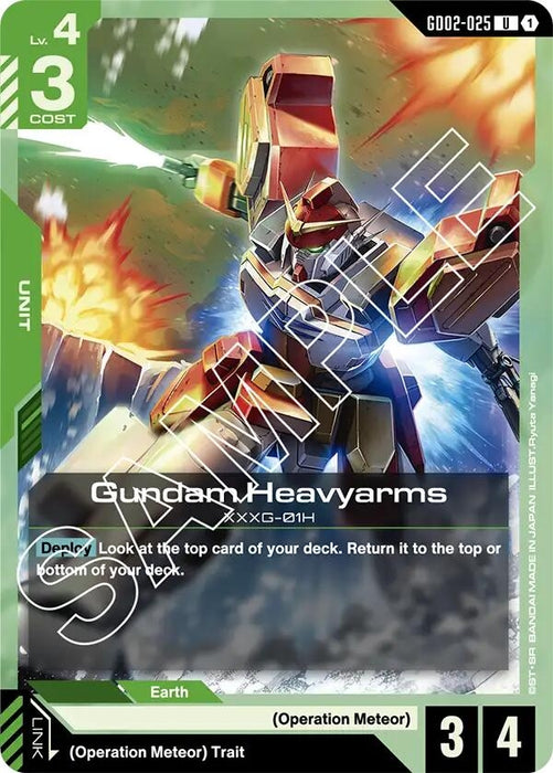 Image for Gundam Heavyarms (GD02-025) [Dual Impact] - Gundam Card Game